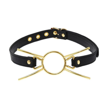 PU Leather Mouth Gag for Adult / Stainless Steel Ring for Oral Sex / BDSM Sex Toy - EVE's SECRETS